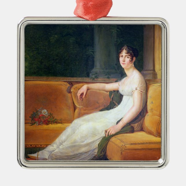 Empress Josephine  at Malmaison, c.1801 Metal Ornament (Front)