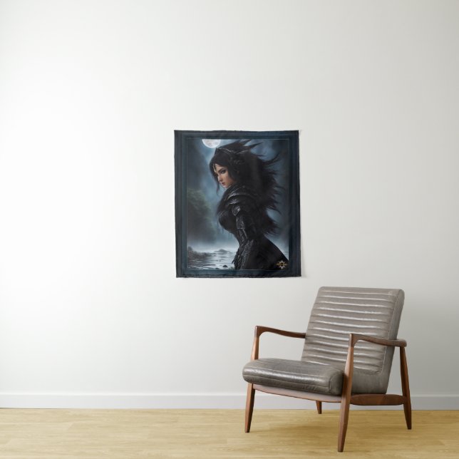 Empress Vampire Hunter AI Concept Art by Xzendor7 Tapestry (In Situ)