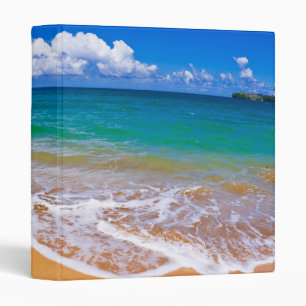 Empty Beach And Blue Waters Binder