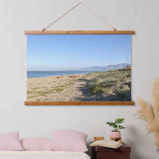 Empty Beach Italy Hanging Tapestry