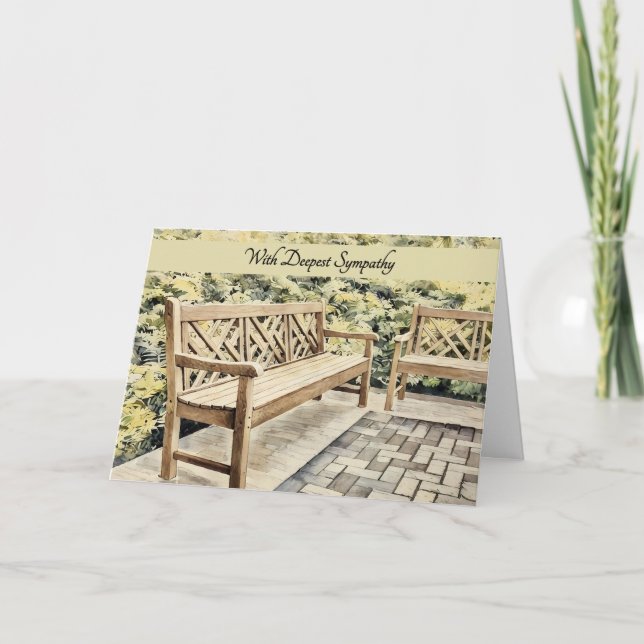 Empty Bench - With Sympathy Card (Front)