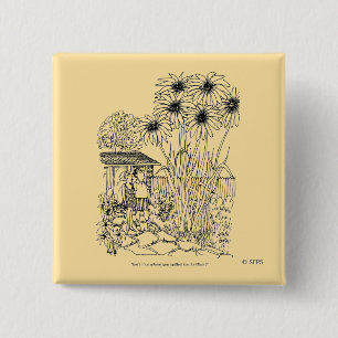 Empty Bird Feeder 2 2 Inch Square Button