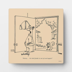Empty Bird Feeder 2 Plaque