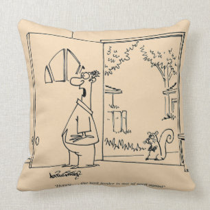 Empty Bird Feeder Throw Pillow