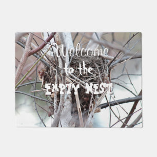 Empty bird nest doormat