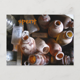 Empty Bottles Postcard