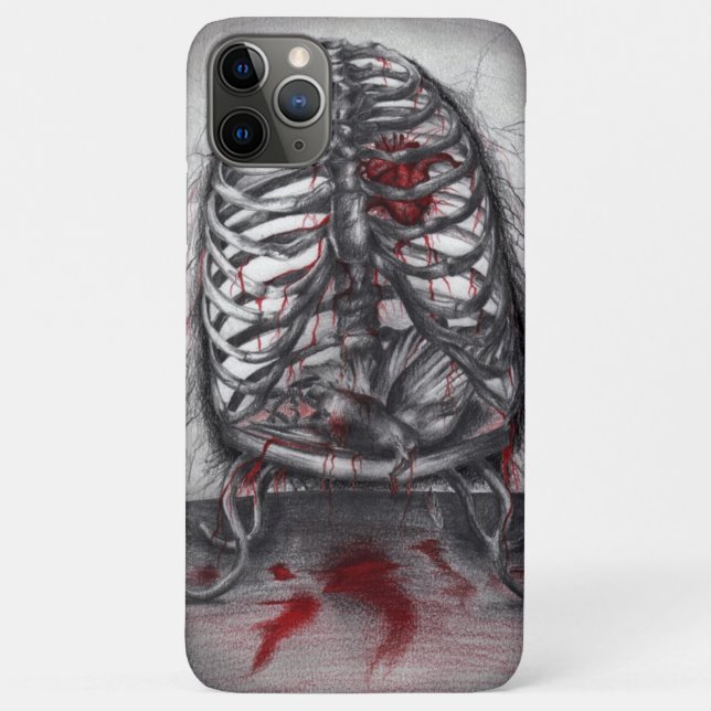 Empty Cage Anatomy Gothic Horror Rib Cage Art Case-Mate iPhone Case (Back)