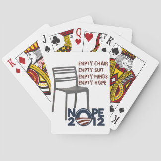 Empty Chair, Empty Obama Playing Cards