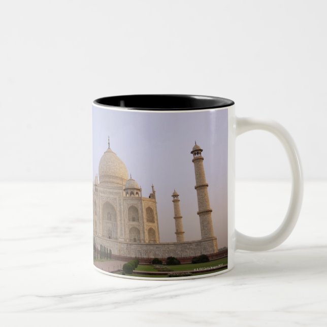 Empty Charbagh gardens at the Taj Mahal in the Two-Tone Coffee Mug (Right)