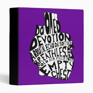 empty chest : anatomical heart binder