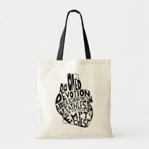 empty chest : anatomical heart tote bag