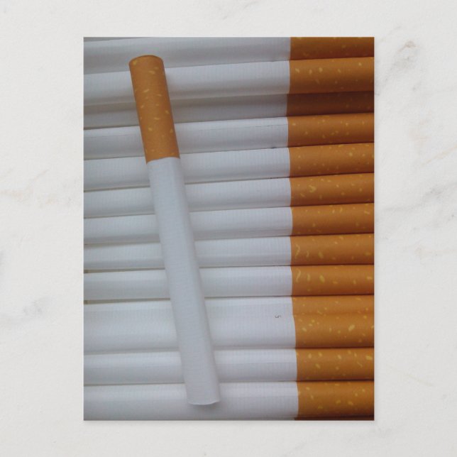 Empty cigarettes grouped together postcard (Front)