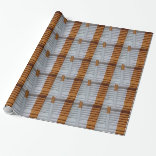 Empty cigarettes grouped together wrapping paper (Unrolled)