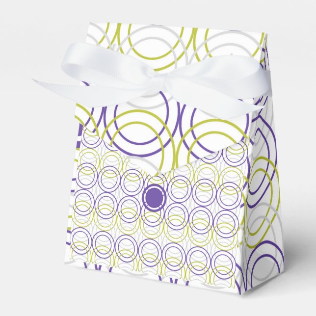 Empty circles favor box (Front Side)