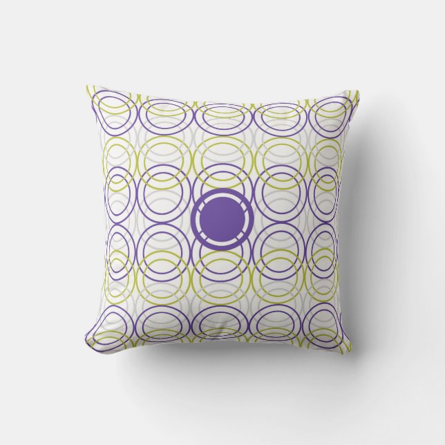 Empty circles throw pillow (Front)