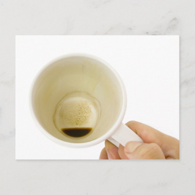 Empty coffee cup postcard (Front)