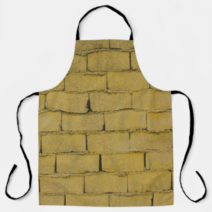 Empty concrete brick wall apron
