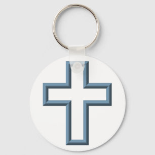Empty cross keychain