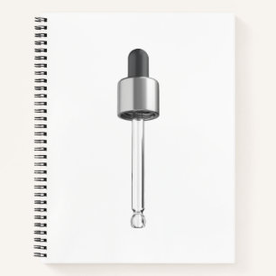 Empty dropper pipette notebook
