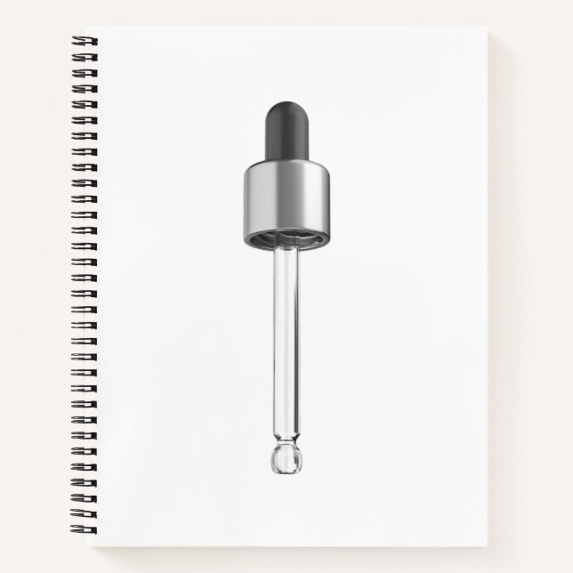 Empty dropper pipette notebook (Front)