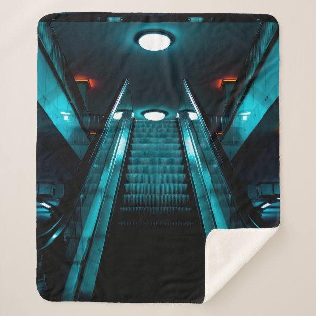 EMPTY ESCALATOR SHERPA BLANKET (Front)