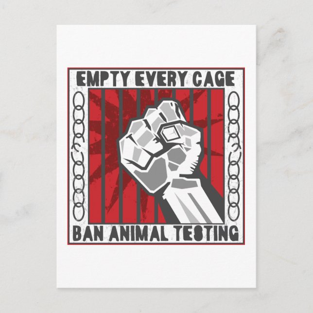 Empty Every Cage Postcard (Front)