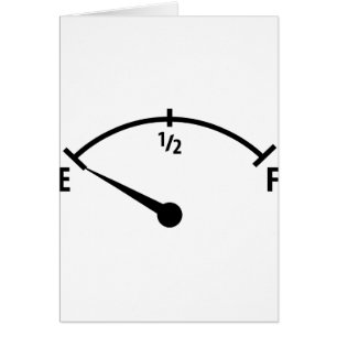 empty fuel tank icon