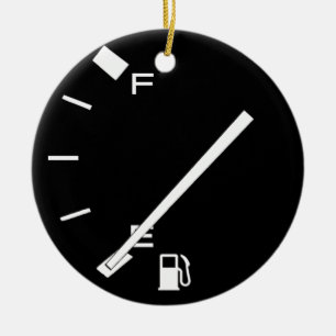 Empty Gas Tank Ceramic Ornament