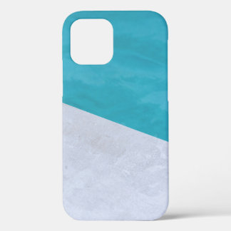 Empty grey floor beside pool iPhone 12 case