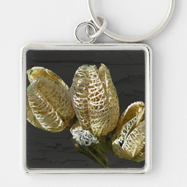 Empty Lily Seed Pods Coordinating Items Keychain (Front)