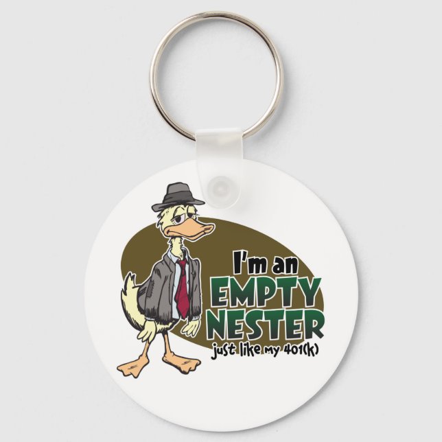 Empty Nest Keychain (Front)