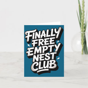 Empty Nest Parenting Empty Nester Illustration Card