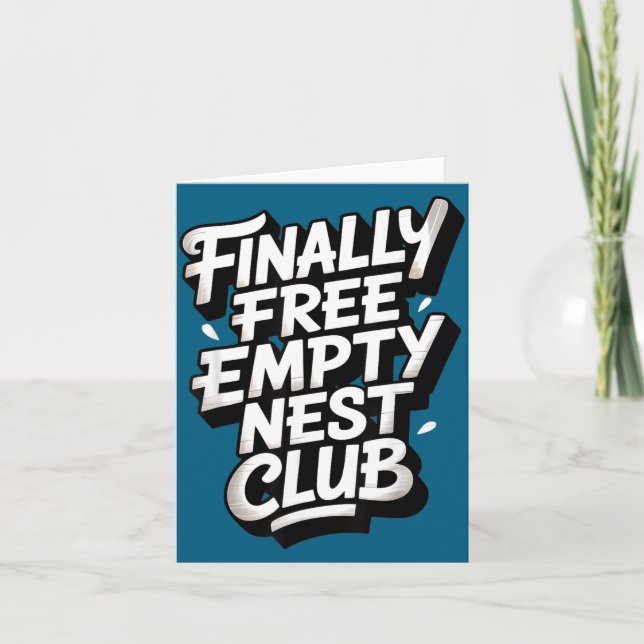 Empty Nest Parenting Empty Nester Illustration Card (Front)