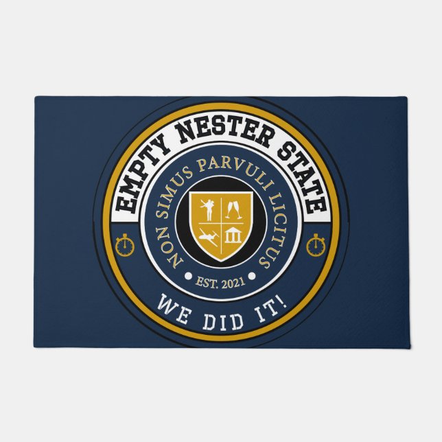 Empty Nest State - We Did It! - Door Mat (Front)