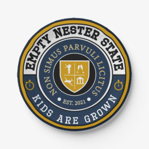 Empty Nester - Kids Are Grown Paper Plates