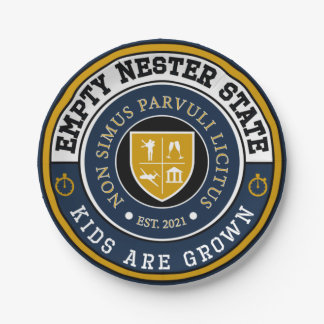 Empty Nester - Kids Are Grown Paper Plates