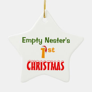 Empty Nester's 1st Christmas Ceramic Ornament