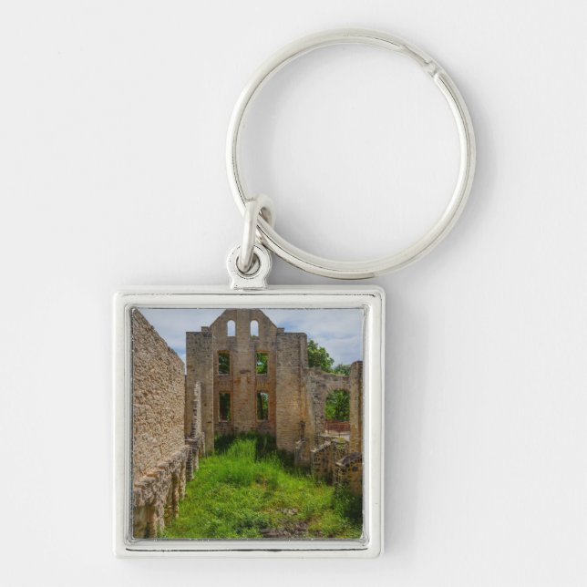 Empty Room Ruins Keychain (Front)