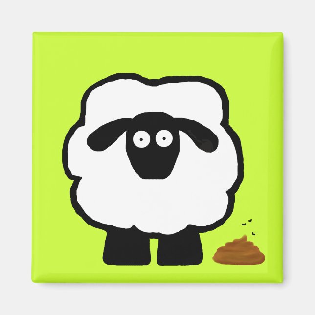 Empty Sheep Magnet (Front)