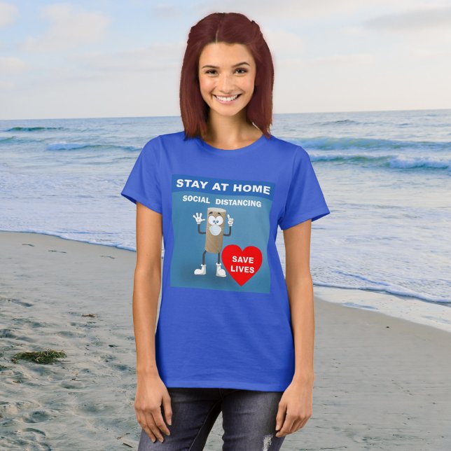 Empty Toilet Paper Roll Safety 1st Message Womens T-Shirt (Creator Uploaded)