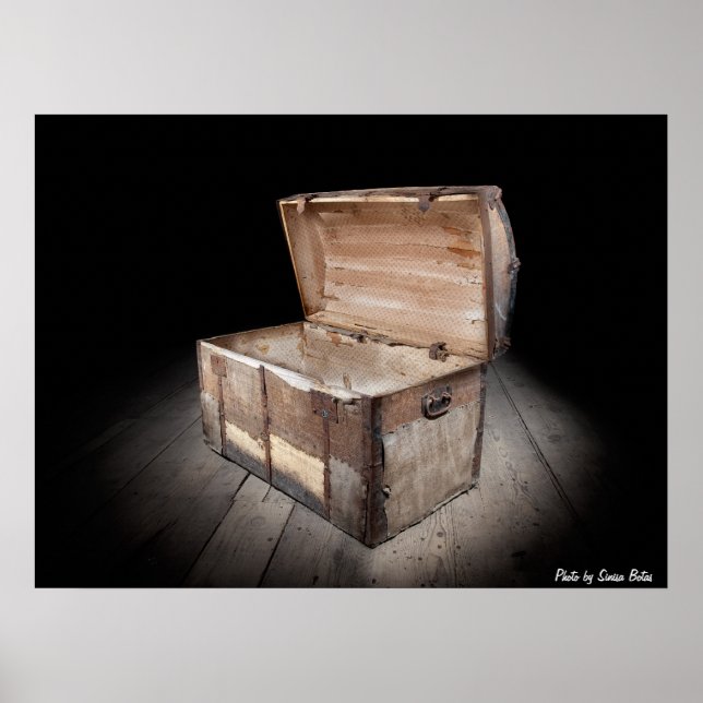 Empty treasure chest poster (Front)