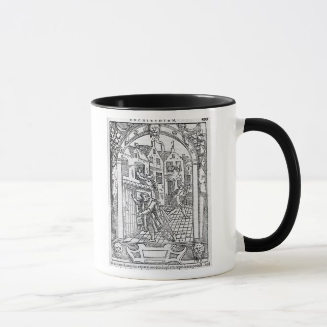 Emptying the Chamber Pots Mug (Right)