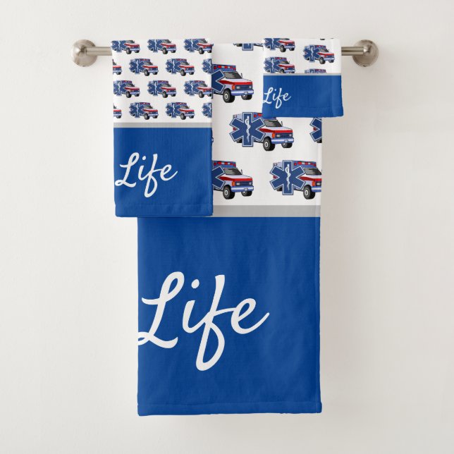 EMS Ambulance For Life    Bath Towel Set (Insitu)