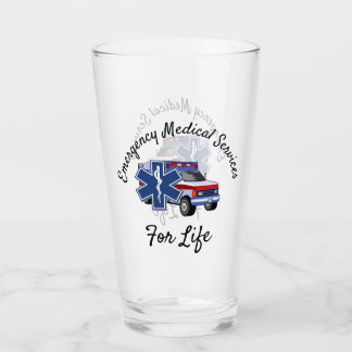 EMS Ambulance For Life    Glass
