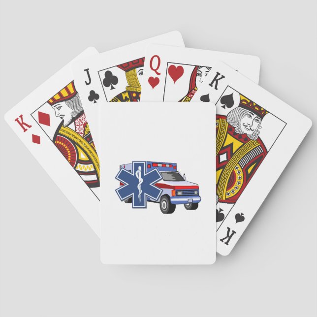 EMS Ambulance Playing Cards (Back)
