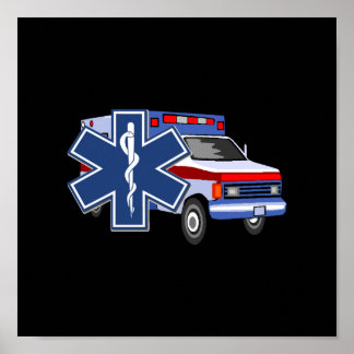 EMS Ambulance Poster