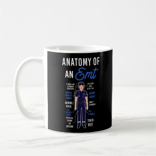 EMS Emergency Anatomy Of An EMT Coffee Mug