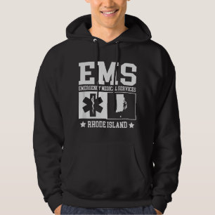 EMS Emergency Medical Services Rhode Island EMT  Hoodie