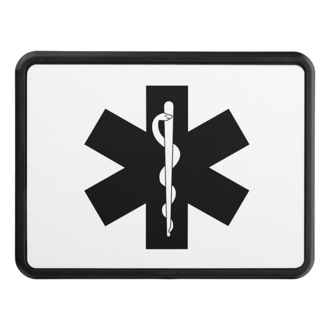 EMS EMT and Paramedic Gifts Trailer Hitch Cover (Front)
