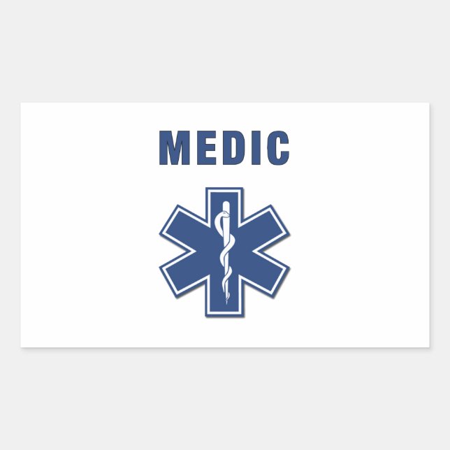 EMS ParaMedic Star of Life Sticker (Front)